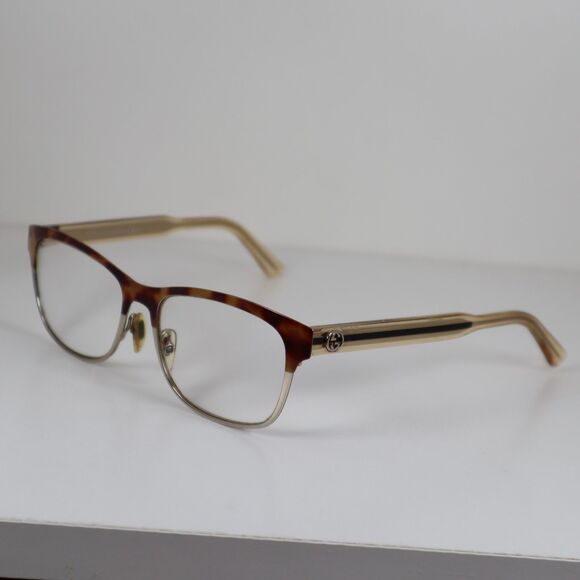 Gucci GG 4274 GXQ Optyl Tortoise/Clear Full Rim Eyeglasses Frames 53-16-145mm - Picture 2 of 16